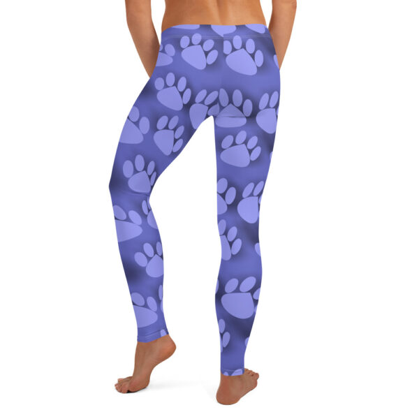 Purple Paw Print Leggings