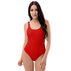 Red One-Piece Swimsuit