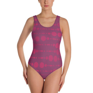 Red Bubbles  One-Piece Swimsuit